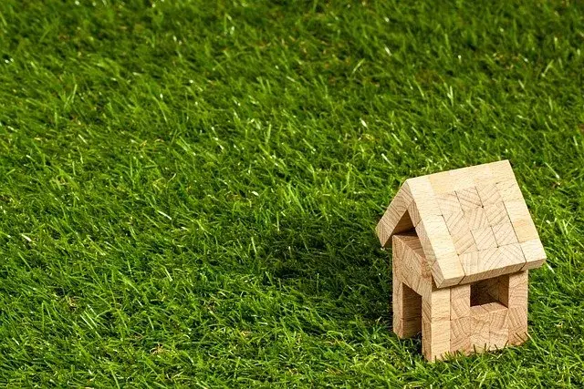 A wooden house model 