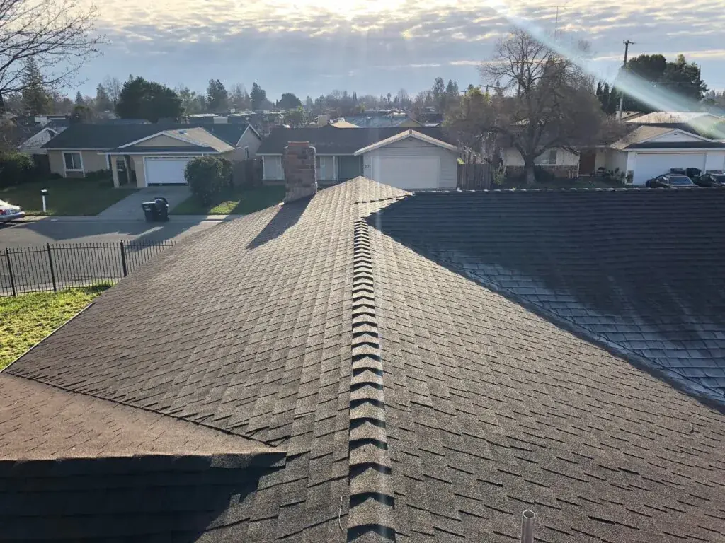Asphalt roof