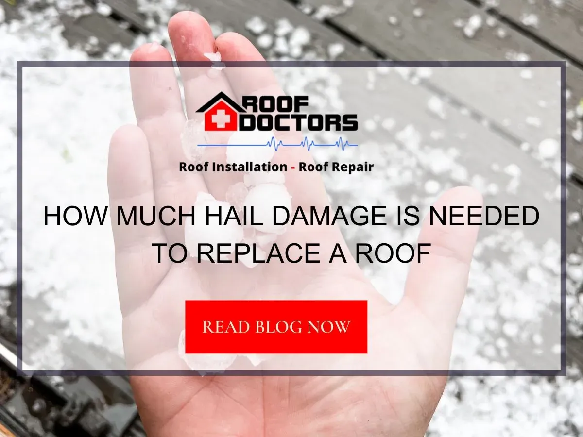 How Much Hail Damage Is Needed to Replace a Roof