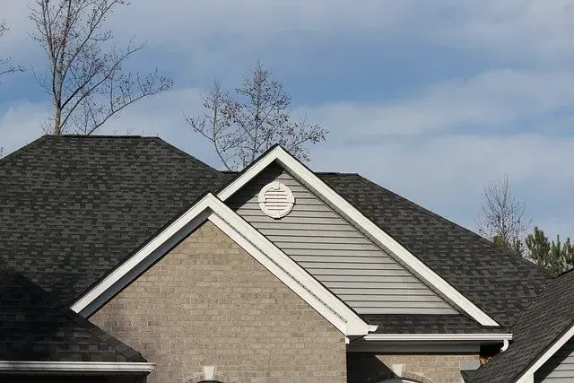 A shingle roof