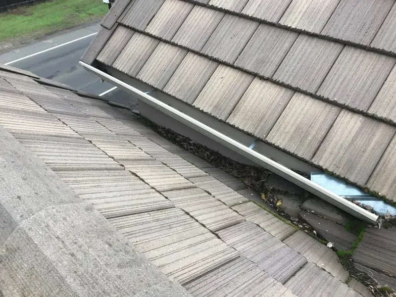A tile roof