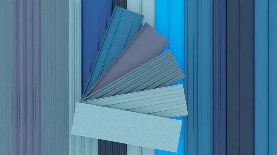 Blue hues, what is the best color for a metal roof?