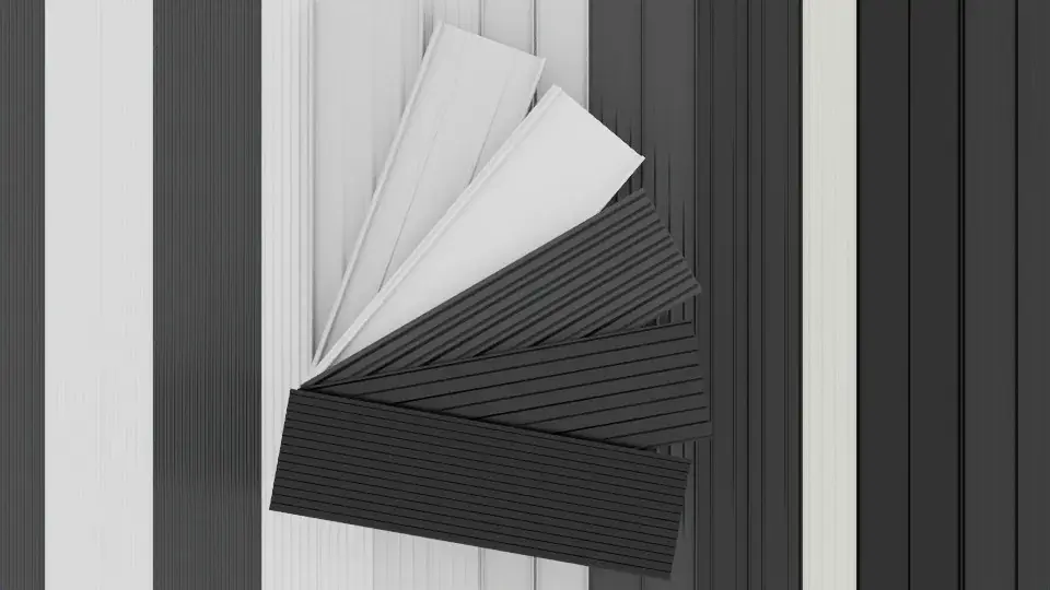 Matte white and black roof colors 