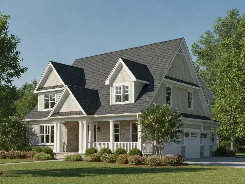 Well-maintained single-family home roof passing certification
