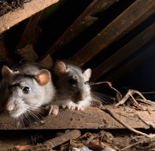 An image showing roof rats in an attic