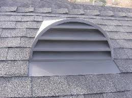 An eyebrow attic vent for different types of roof vents