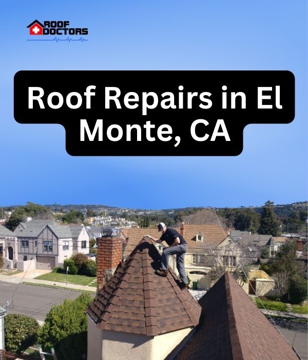roof turret with a blue sky background with the text " Roof Repairs in Kern County" overlayedroof turret with a blue sky background with the text " Roof Repairs in El Monte, CA" overlayed
