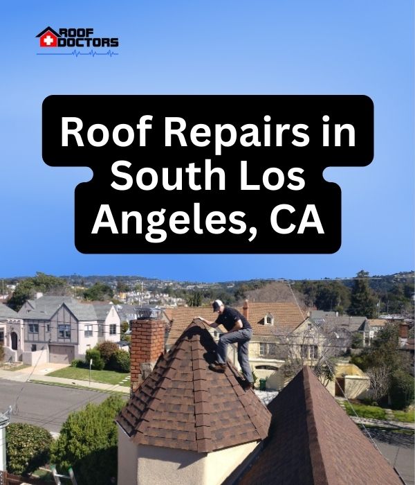 roof turret with a blue sky background with the text " Roof Repairs in Kern County" overlayedroof turret with a blue sky background with the text " Roof Repairs in South Los Angele, CA" overlayed