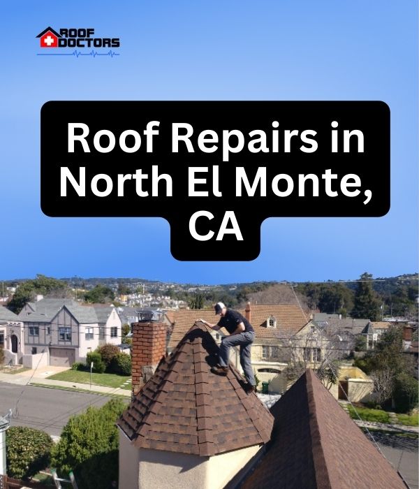 roof turret with a blue sky background with the text " Roof Repairs in Seeley, CA" overlayedroof turret with a blue sky background with the text " Roof Repairs in North El Monte, CA" overlayed